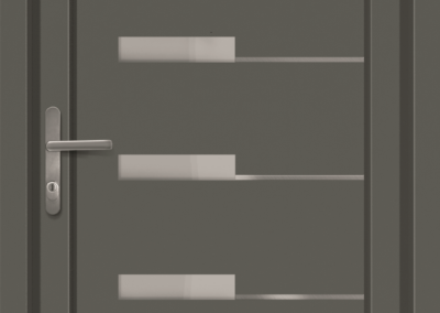 Porte en PVC avec double vitrage pour une isolation thermique optimisée et une réduction des coûts énergétiques