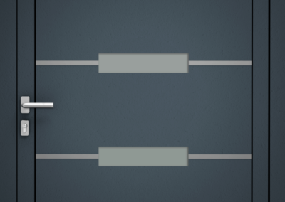 Porte en PVC avec des propriétés d'isolation phonique, contribuant à un environnement intérieur plus calme et agréable.